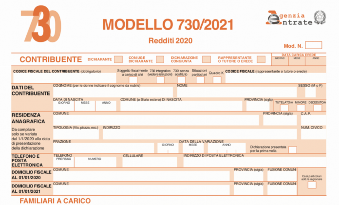 Dichiarazione dei redditi 2021 modello 730 e novità